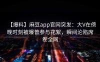 【爆料】麻豆app官网突发：大V在傍晚时刻被曝曾参与花絮，瞬间沦陷席卷全网